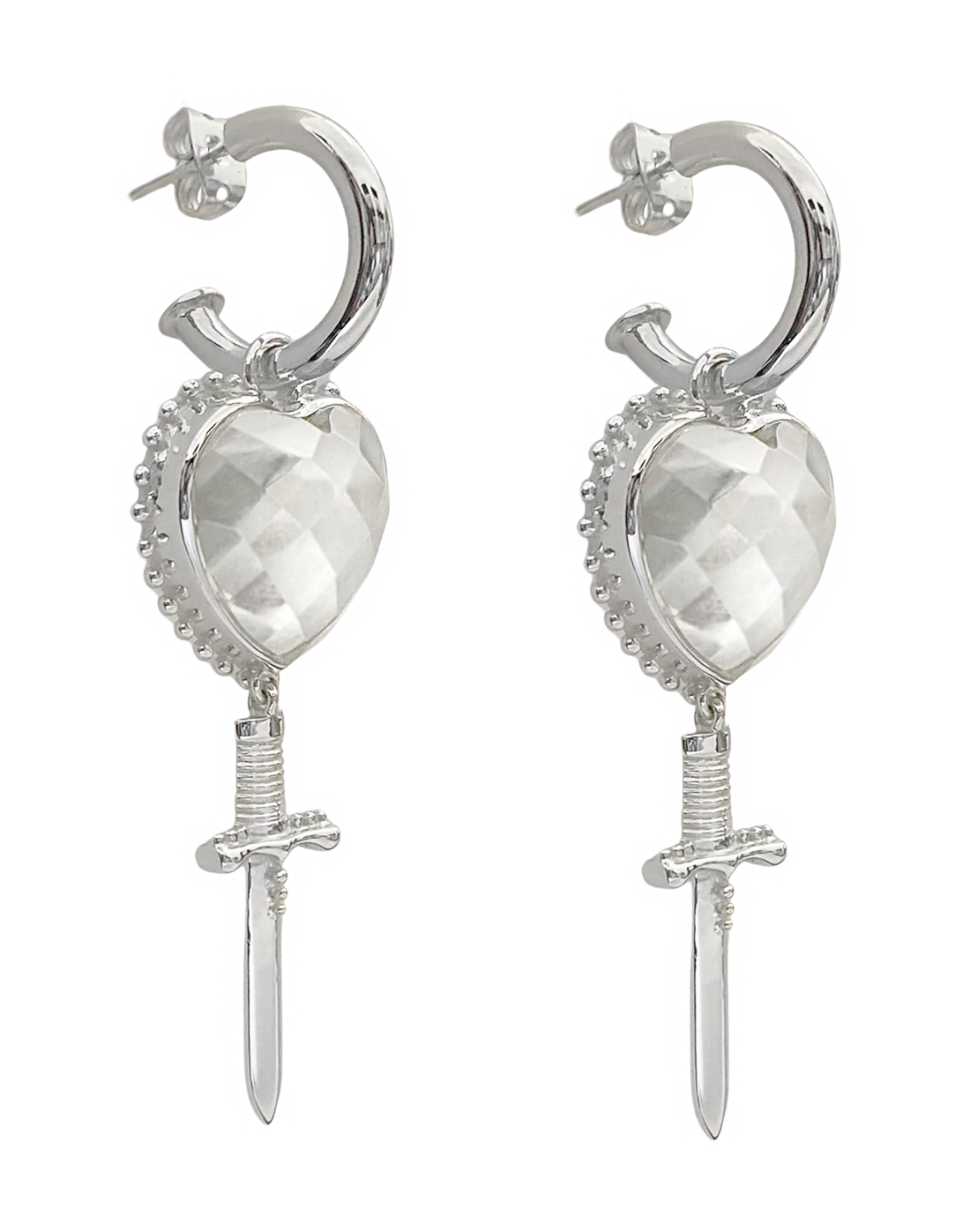 Juliet Earrings | Silver Plated - Silver - Image 2