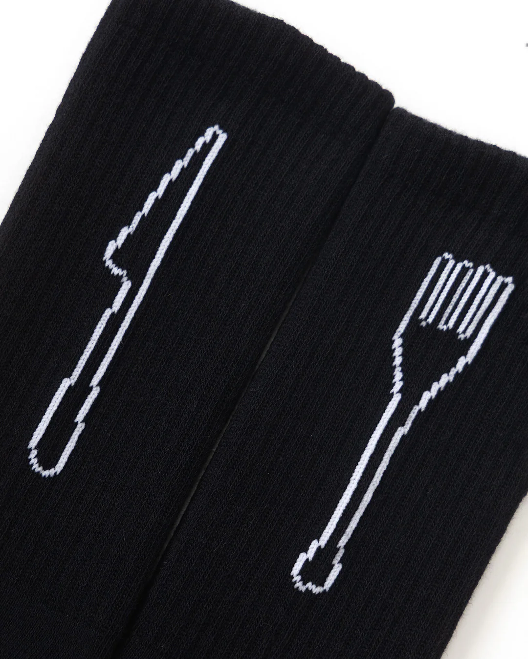 Knife & Fork Socks - Black - Image 5