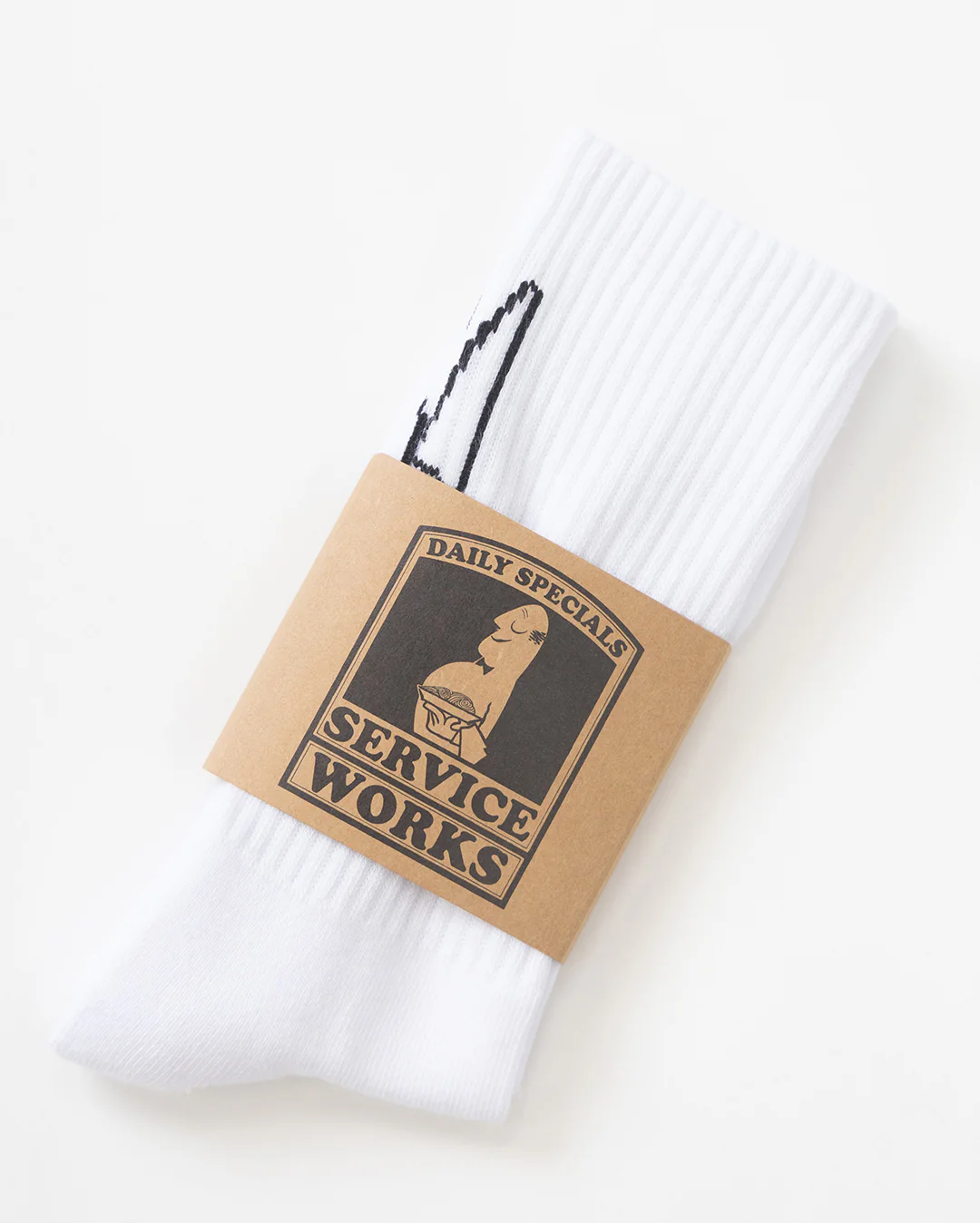 Knife & Fork Socks - White - Image 2