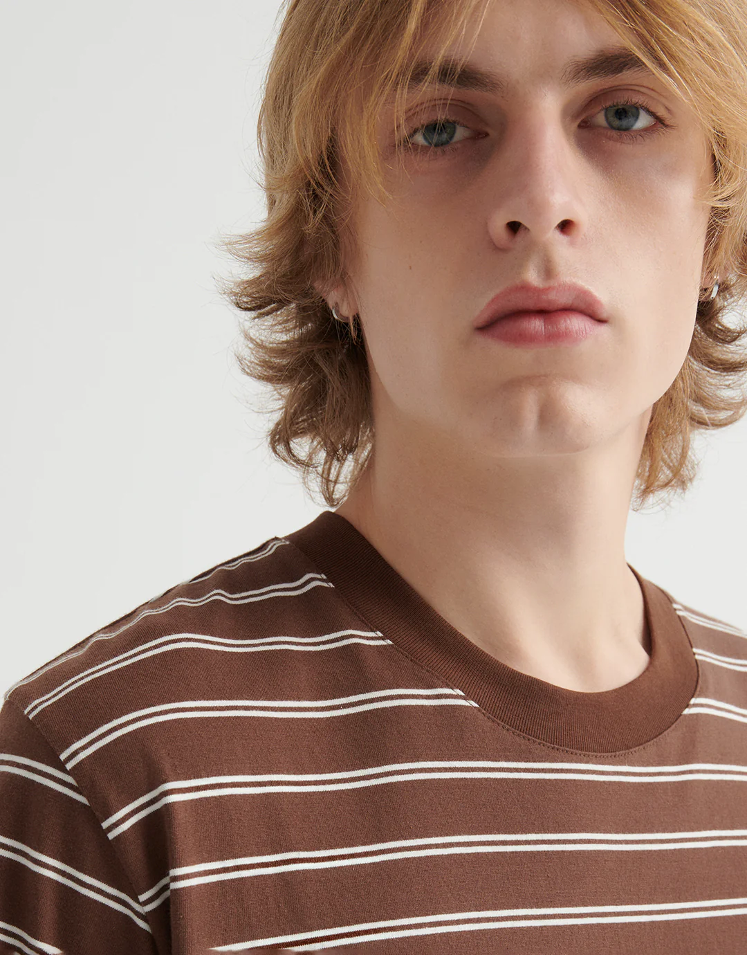 Staple Tee - Brown Stripe - Image 4