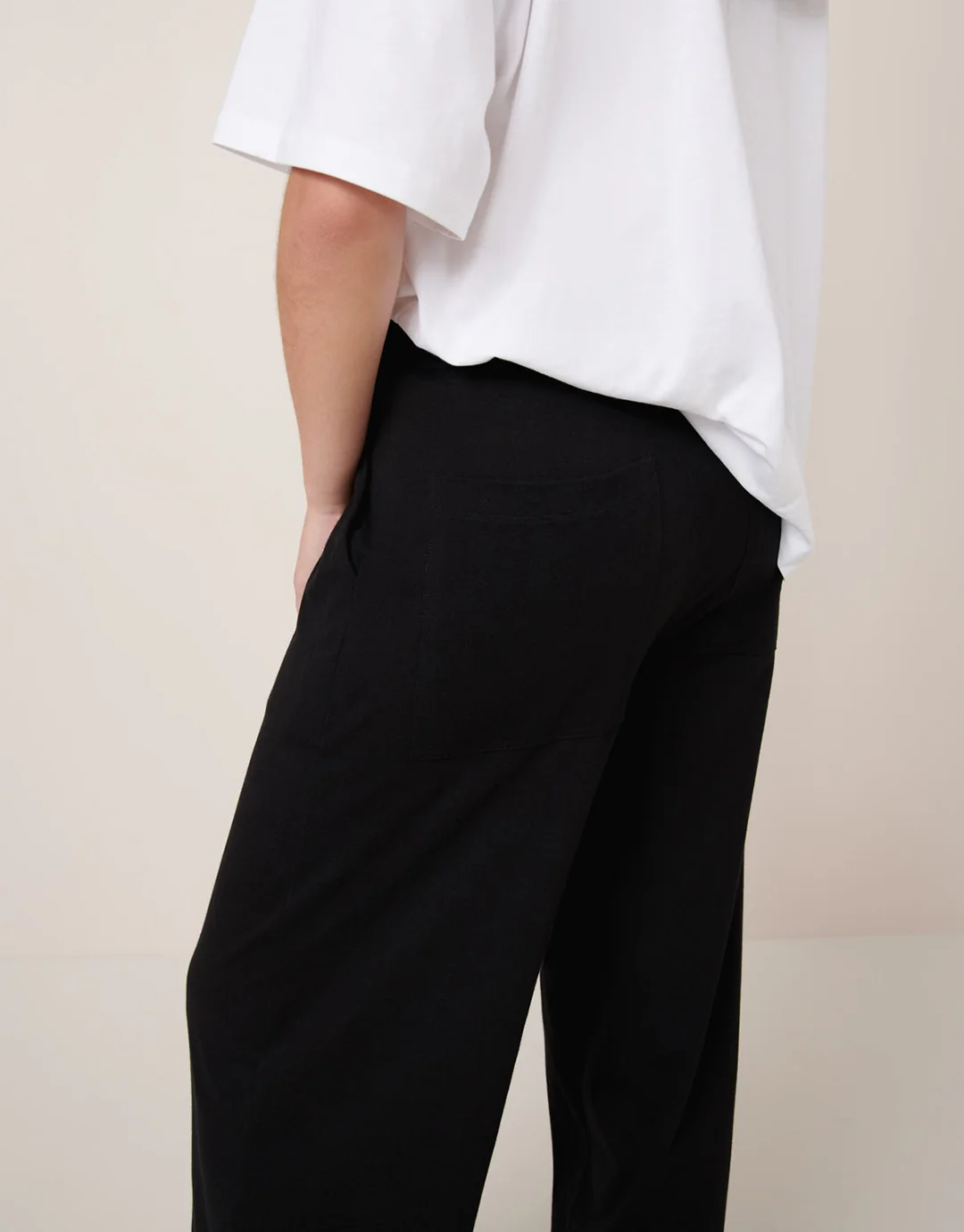 Wide Leg Pants - Black - Image 5