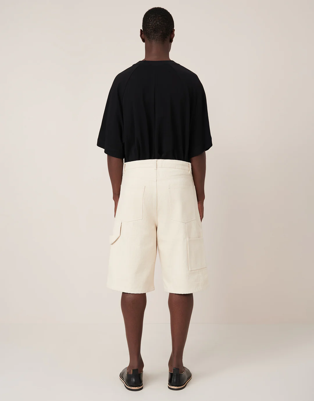 Workwear Shorts - Ecru Denim - Image 3