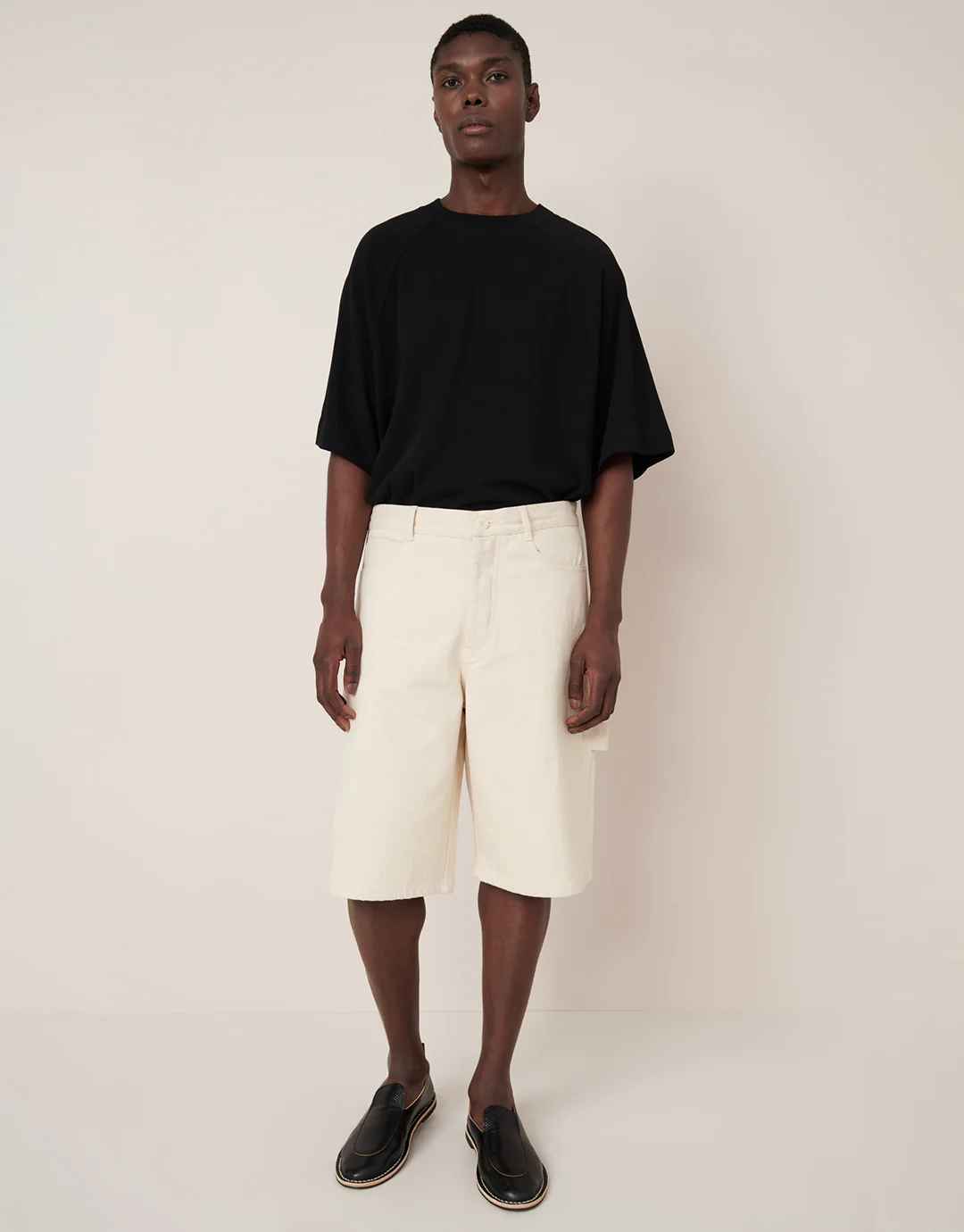 Workwear Shorts - Ecru Denim - Image 6