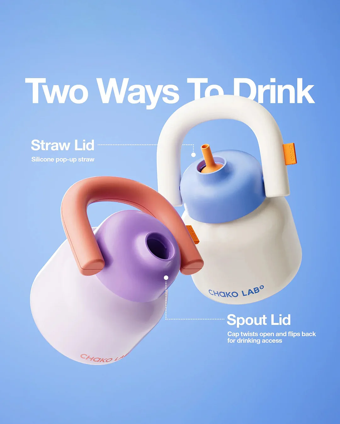 Chako Lab LinLin Kettle 1000ml - White & Blue - Image 2