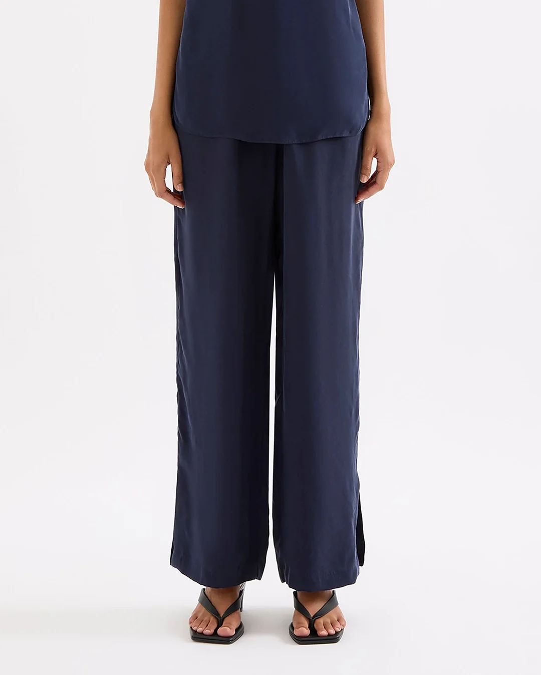 Linnea Cupro Pant - Ink - Image 4