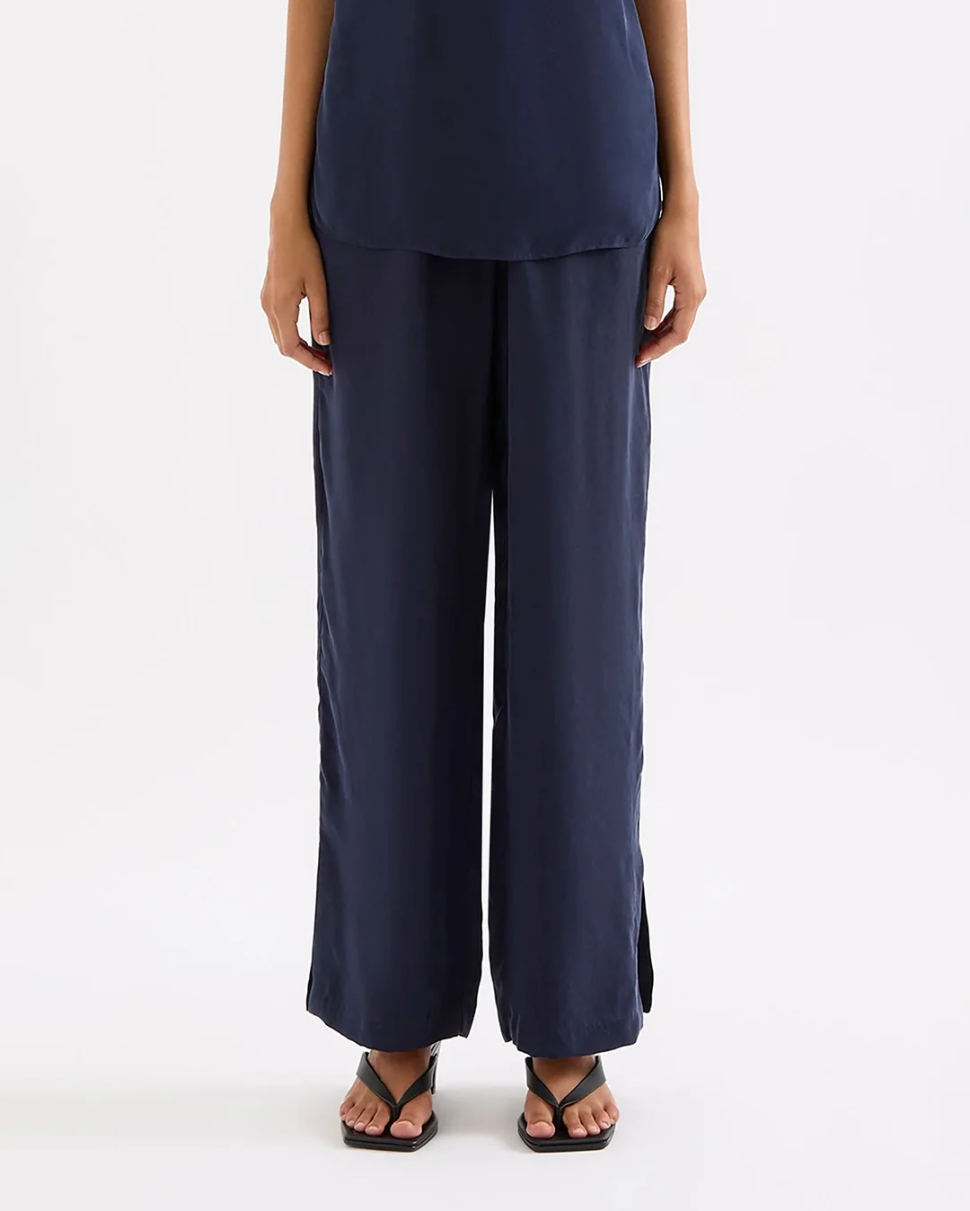 Linnea Cupro Pant - Ink - Image 5