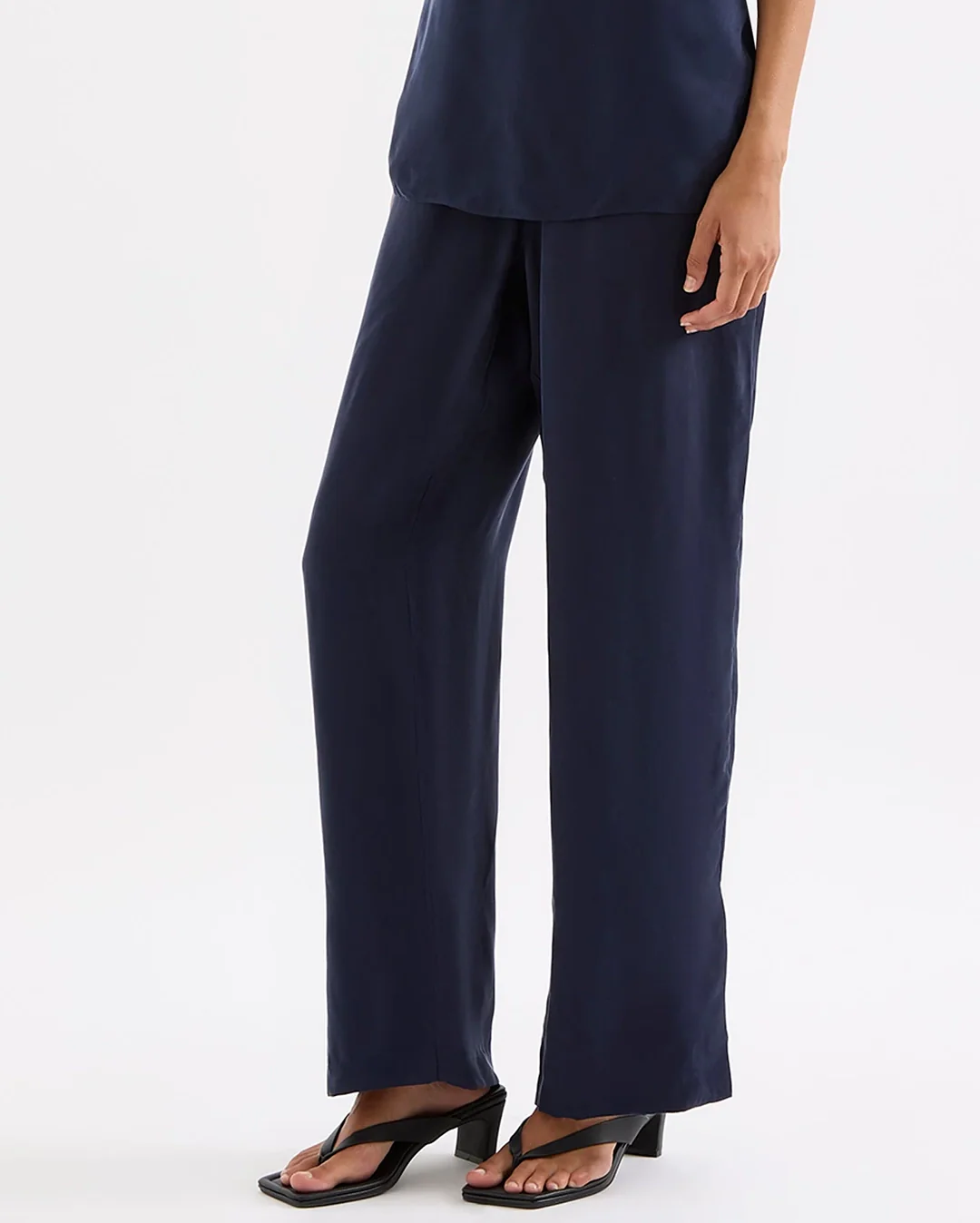 Linnea Cupro Pant - Ink - Image 6