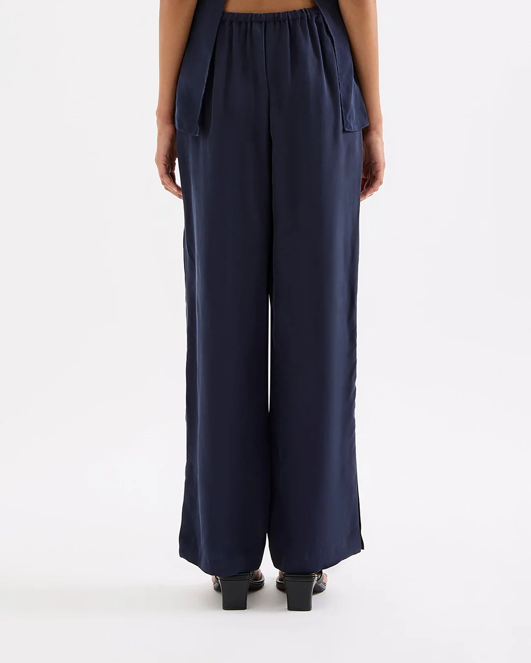 Linnea Cupro Pant - Ink - Image 7