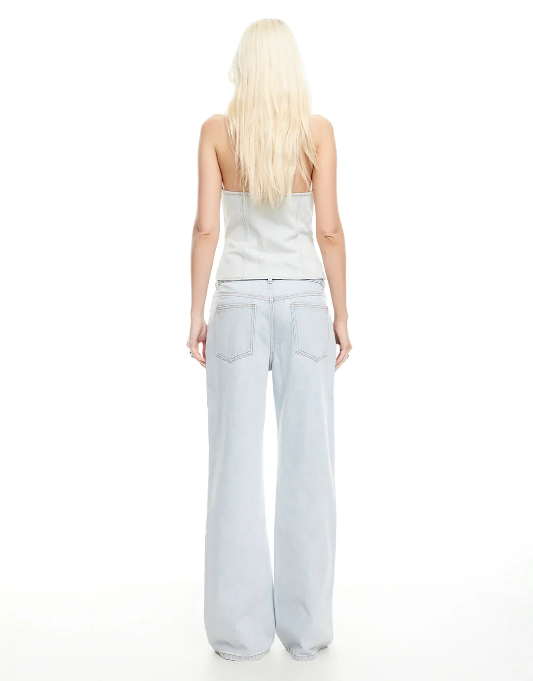 Afterglow Halter Top - Light Denim - Image 4