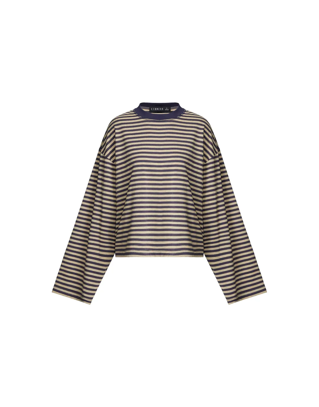 Bloom Long Sleeve Top - Beige Stripe - Image 7