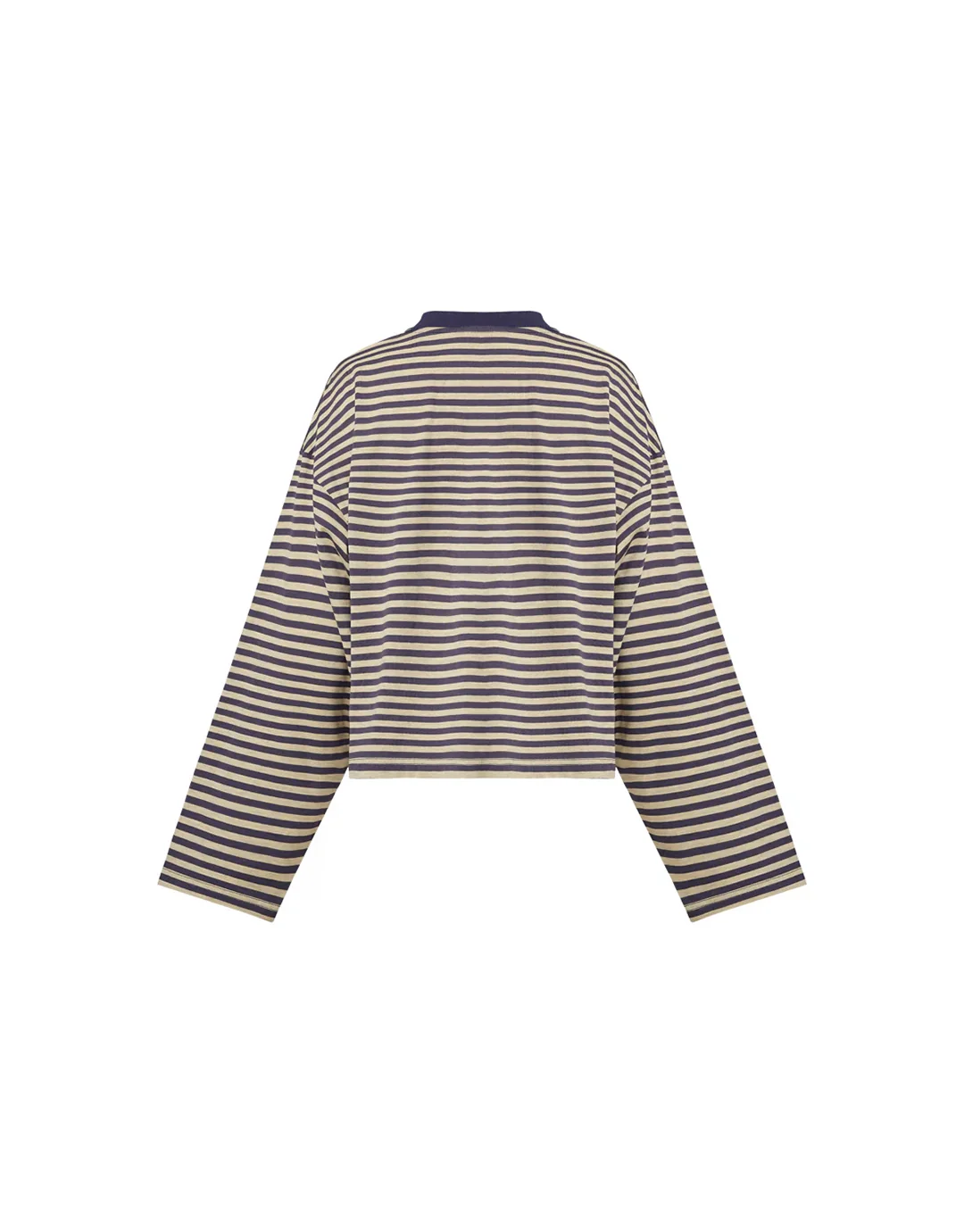 Bloom Long Sleeve Top - Beige Stripe - Image 8