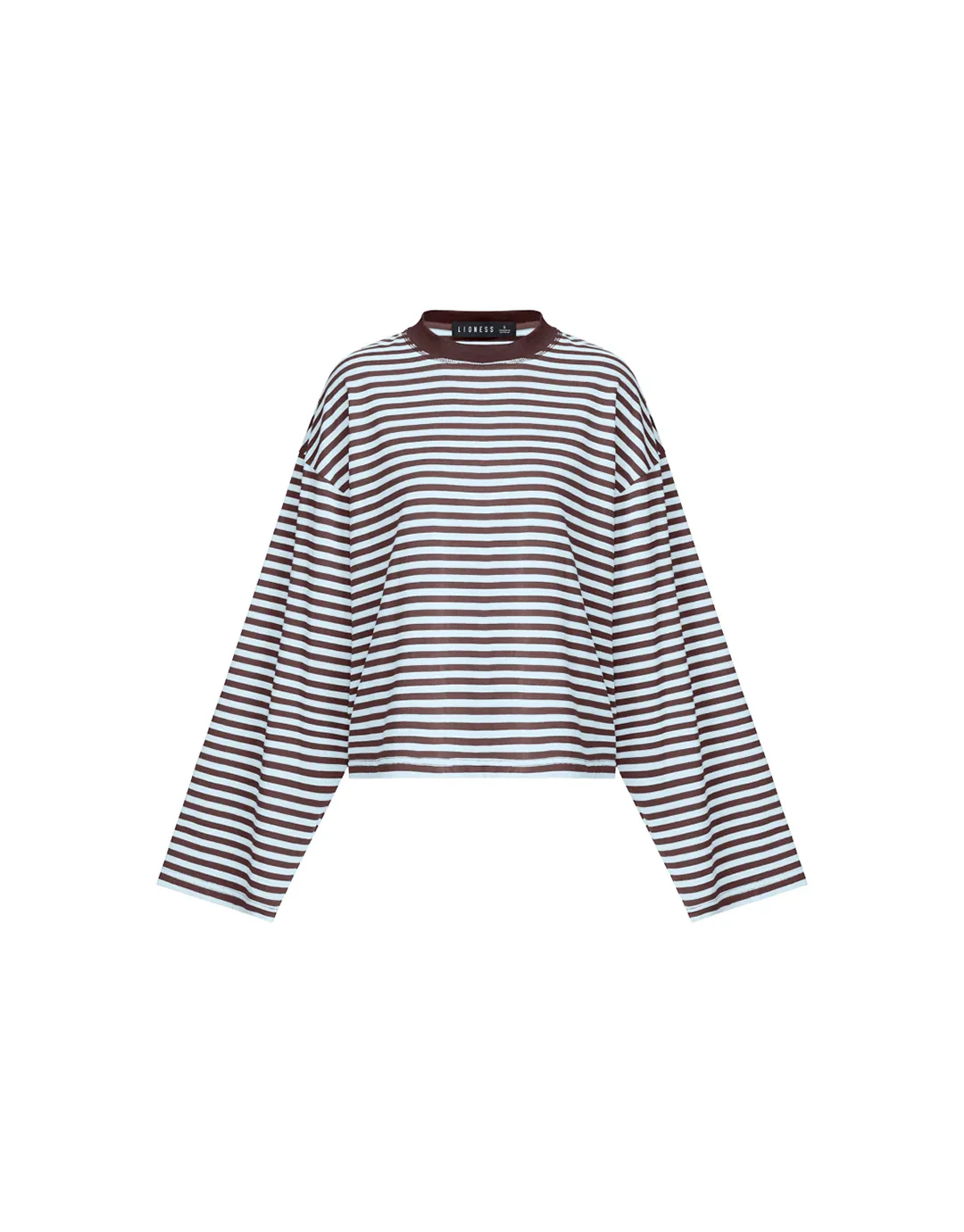 Bloom Long Sleeve Top - Chocolate Sea Stripe - Image 6