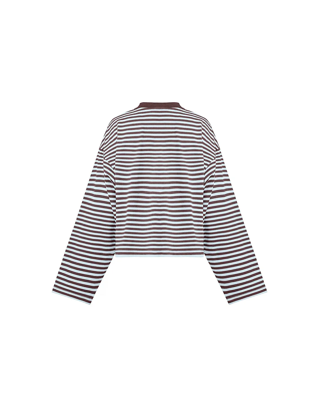 Bloom Long Sleeve Top - Chocolate Sea Stripe - Image 7