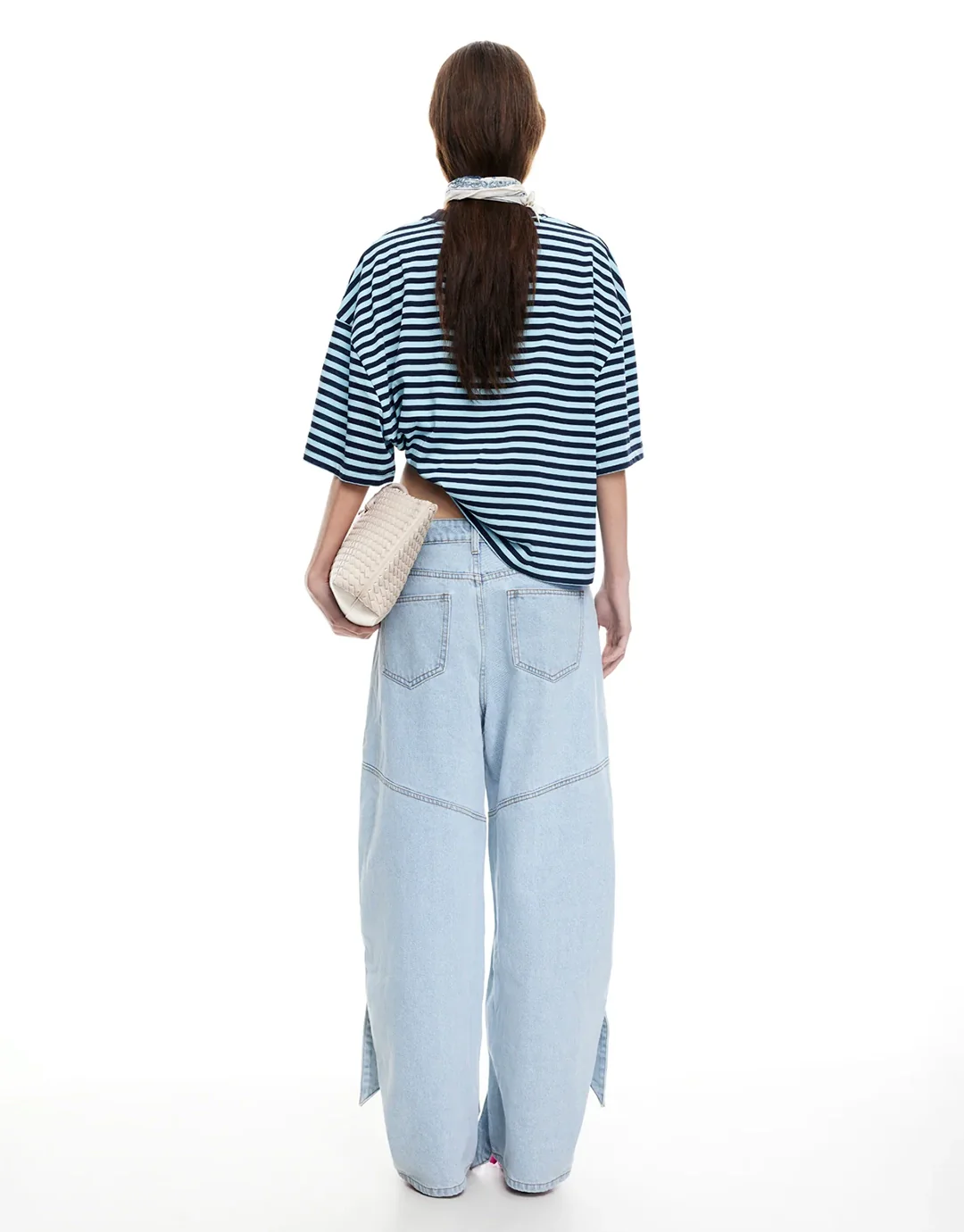 Bloom Short Sleeve Top - Navy Sea Stripe - Image 6