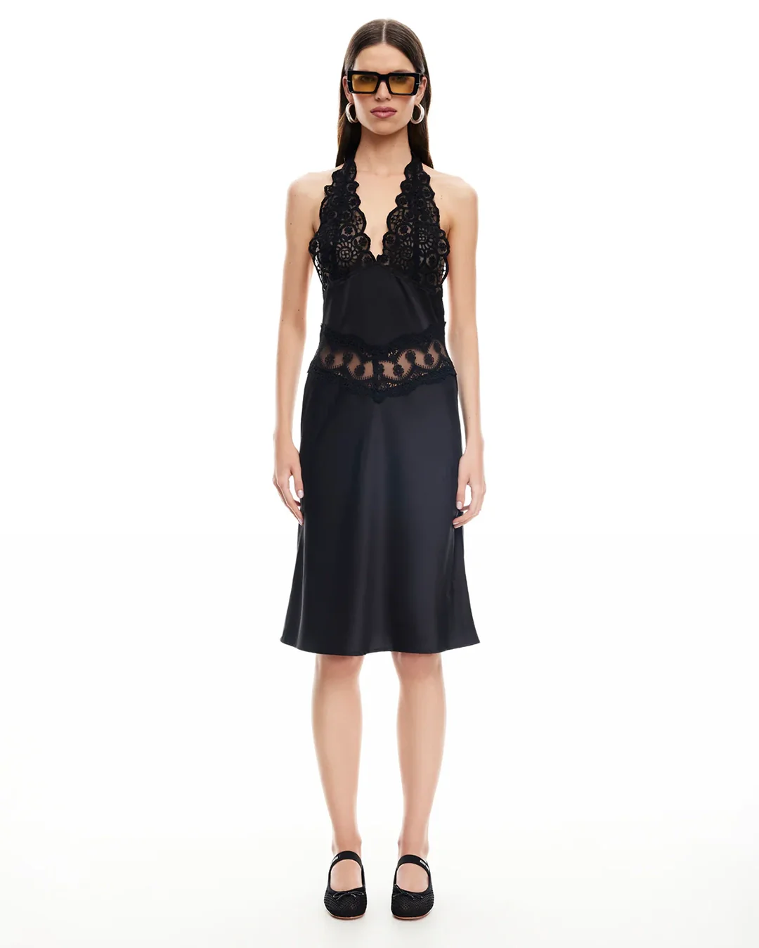Solana Midi Dress - Onyx - Image 2