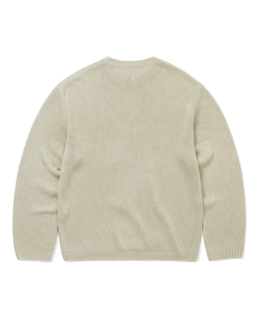 Loose Gauge Knit Crew - Dusty Ivory - Image 3