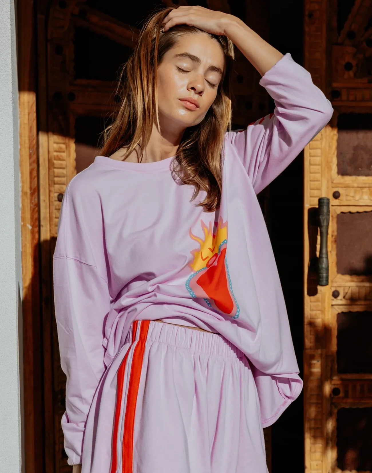 Hearts On Fire Long Sleeve - Pink - Image 7