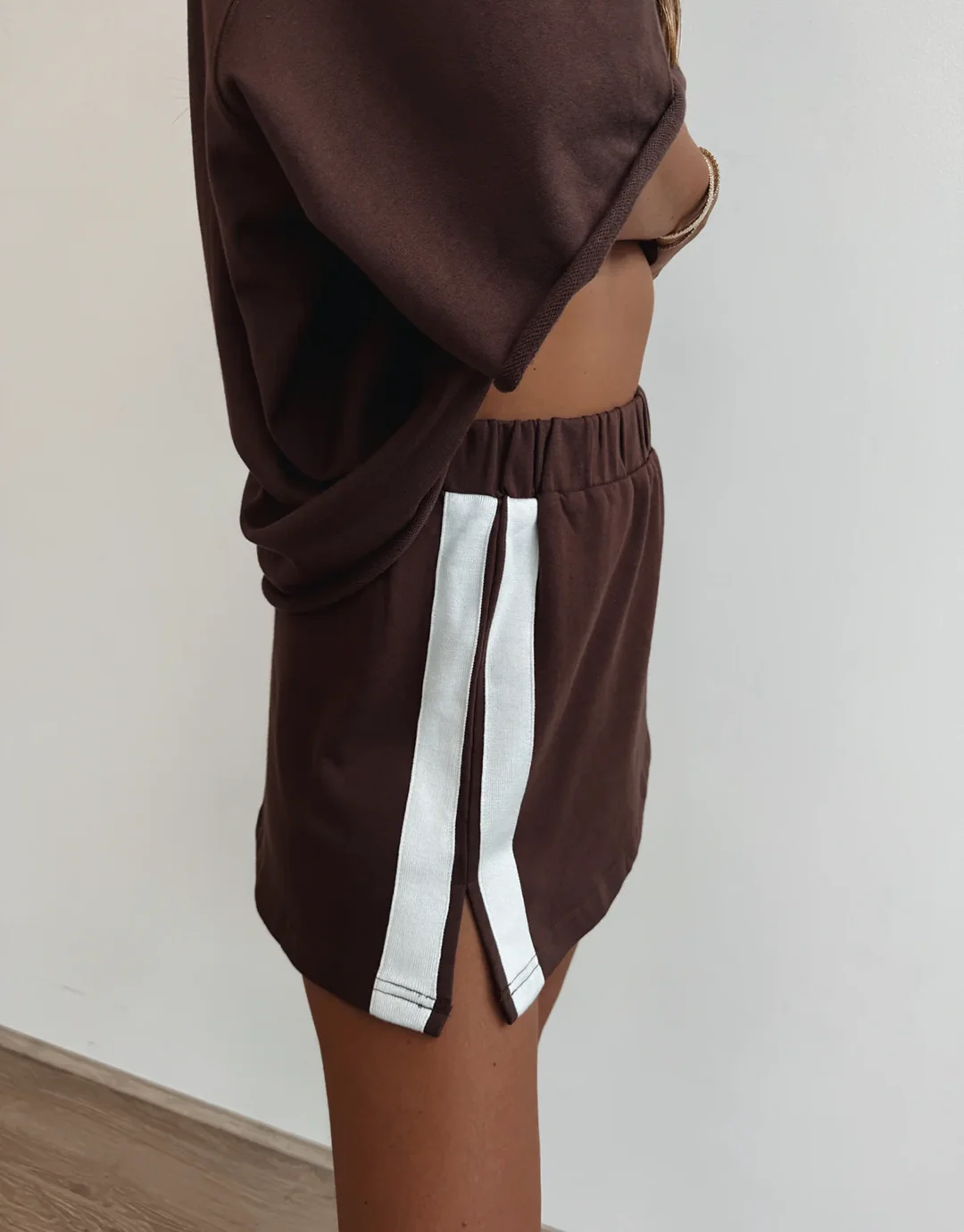 The Maya Mini Skirt - Brown - Image 4