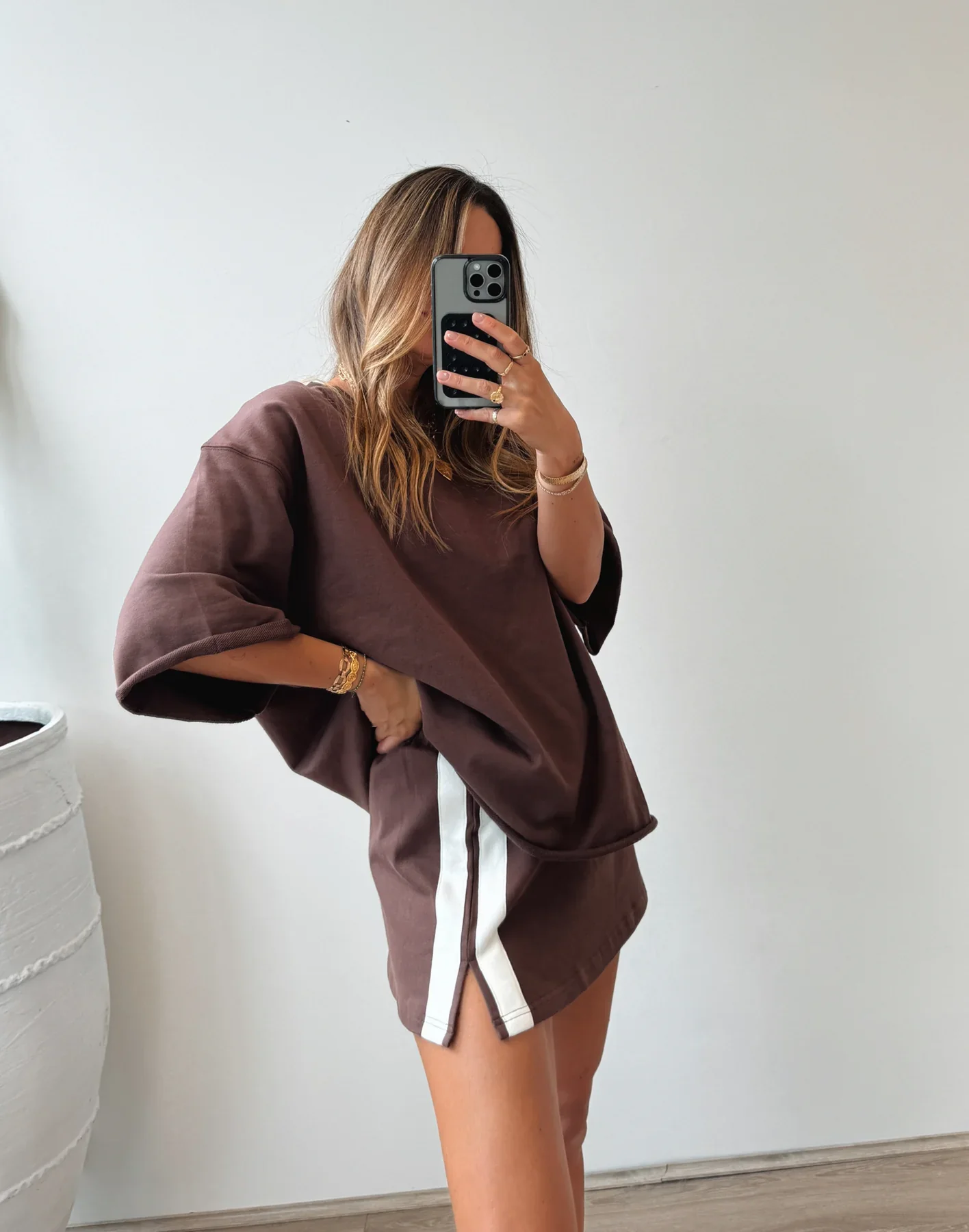 The Maya Mini Skirt - Brown - Image 7