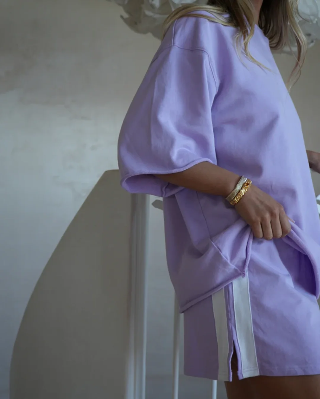 The Maya Mini Skirt - Lilac - Image 2