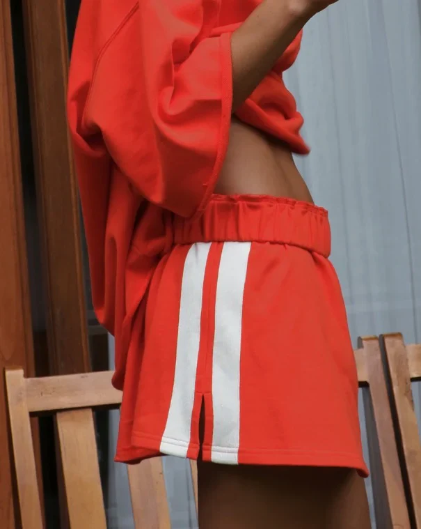 The Maya Mini Skirt - Red - Image 8