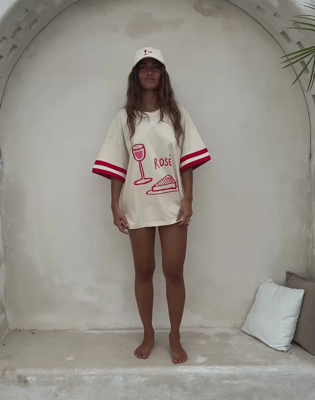 The Rose Tee - Beige - Image 5