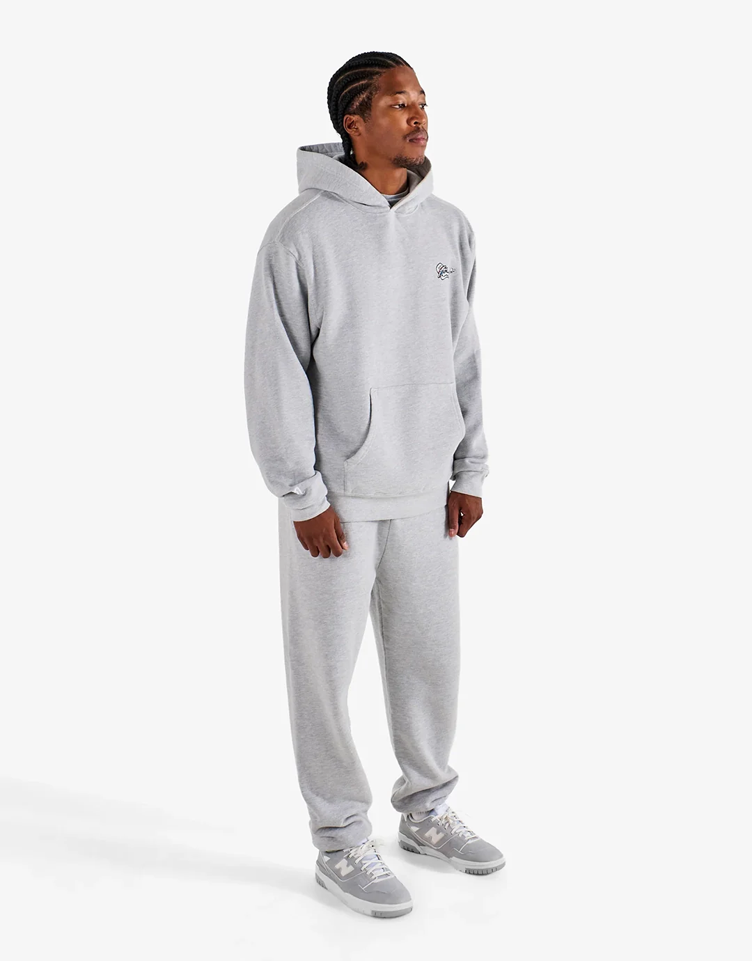 Fesque Dragon Hoodie - Athletic Heather Grey - Image 4