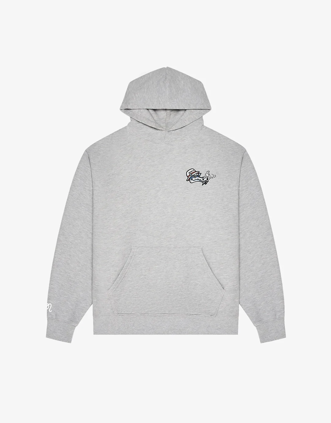 Fesque Dragon Hoodie - Athletic Heather Grey - Image 5