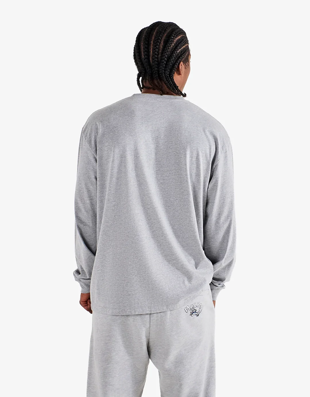 Gorse Dragon Long Sleeve T-Shirt - Athletic Heather Grey - Image 2