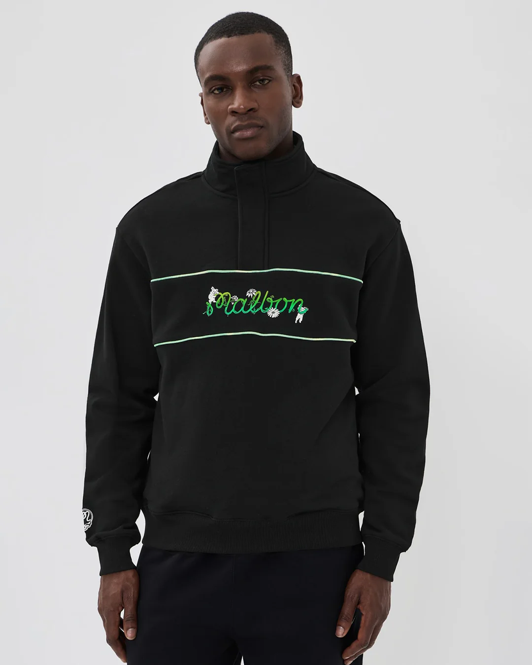 Grateful Dead Collegiate Sweatshirt - Black - Image 2