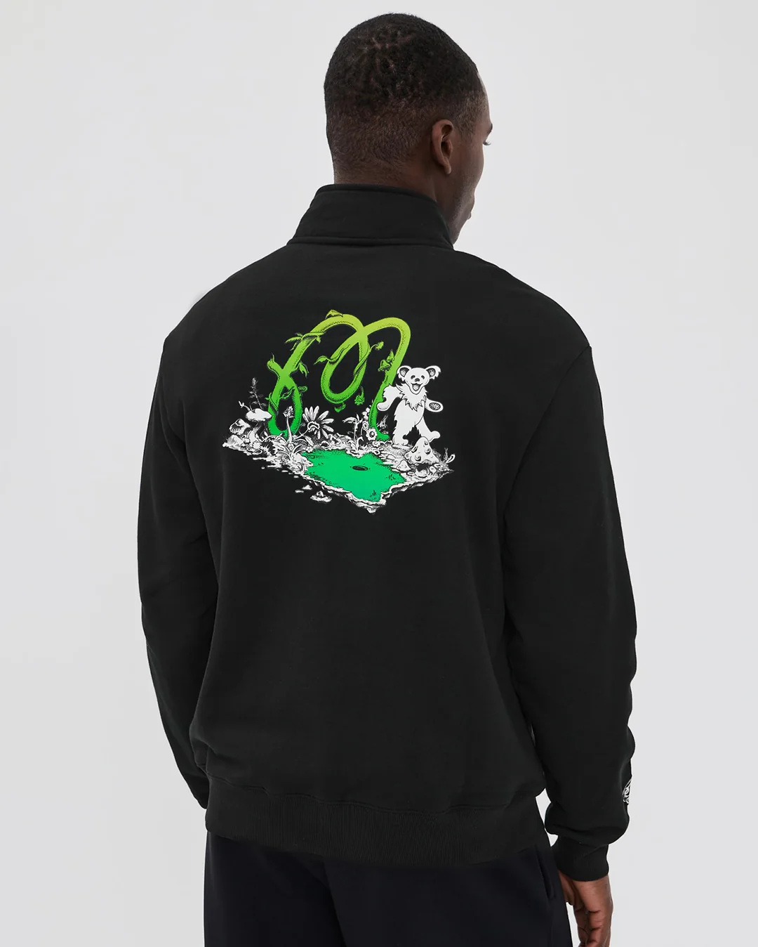 Grateful Dead Collegiate Sweatshirt - Black - Image 4
