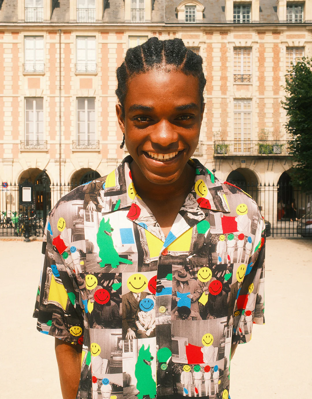 Smiley Collage Short Sleeve Shirt - Multi - Image 4