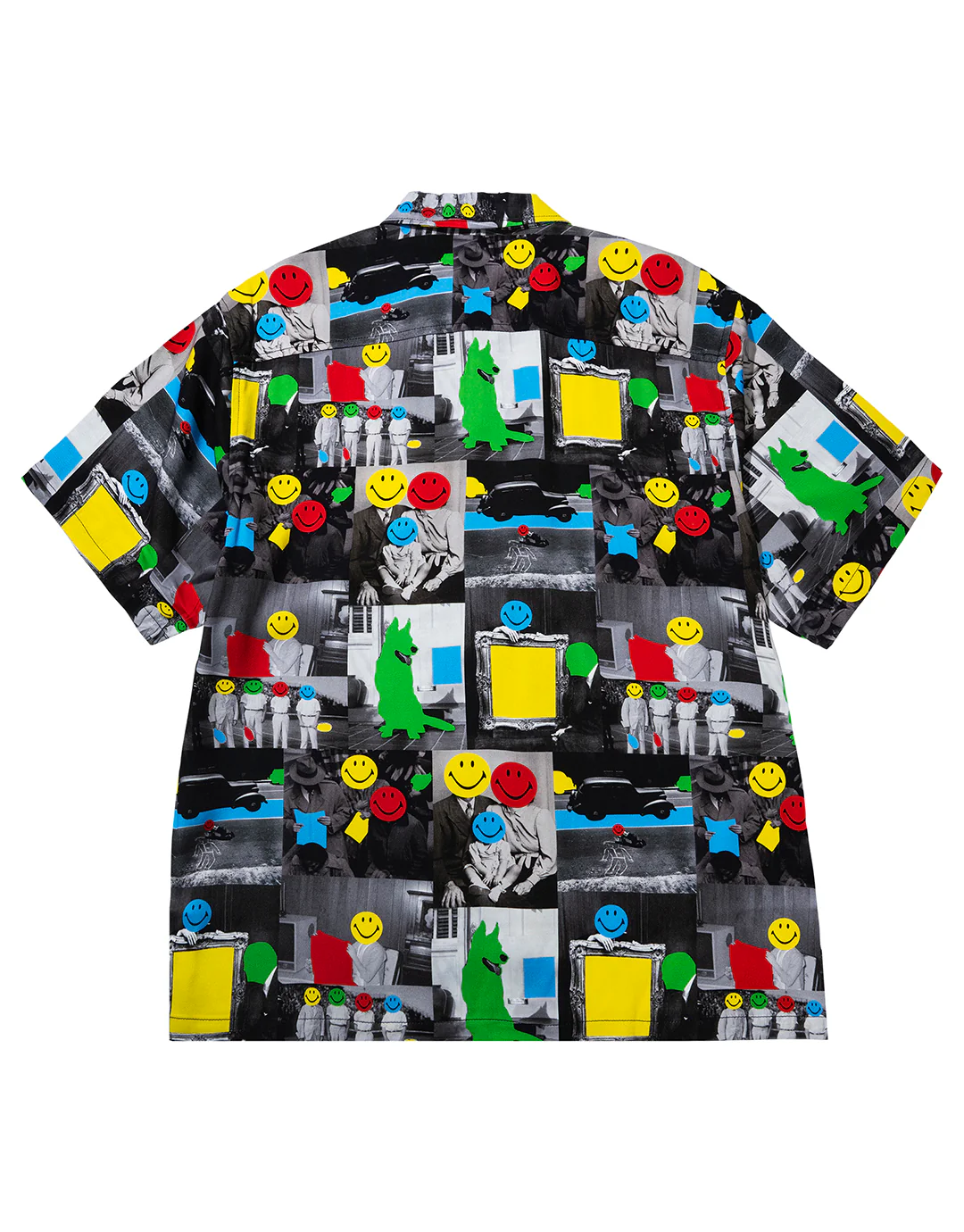 Smiley Collage Short Sleeve Shirt - Multi - Image 7
