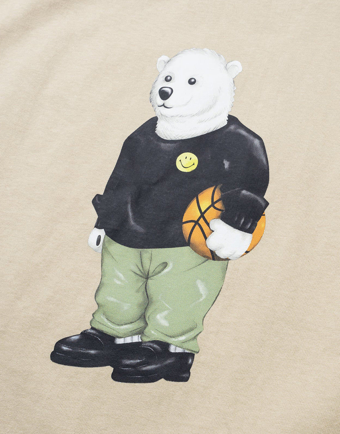 Smiley Polar Bear T-Shirt - Natural - Image 2