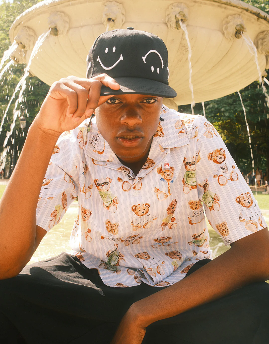 Teddy Striped Short Sleeve Shirt - Multi - Image 4