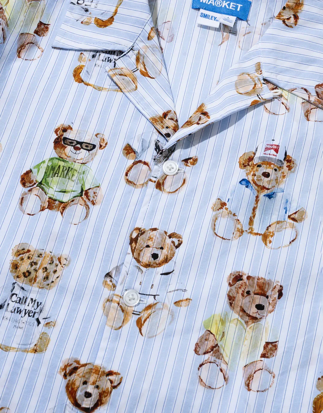 Teddy Striped Short Sleeve Shirt - Multi - Image 6
