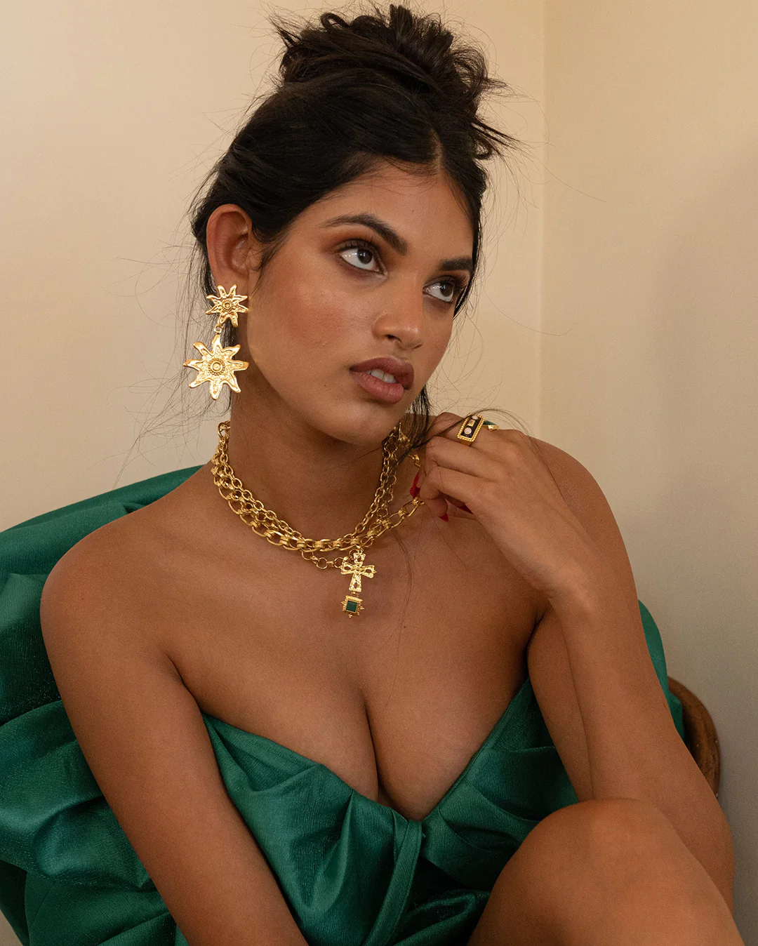 Mirabella Earings - Gold - Image 7