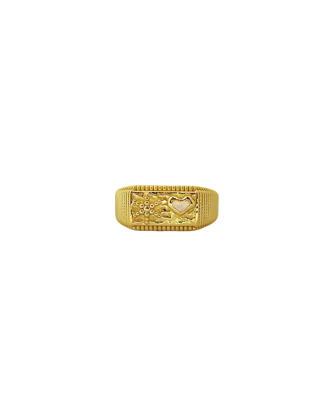 Nika Ring - Gold Pearl - Image 5
