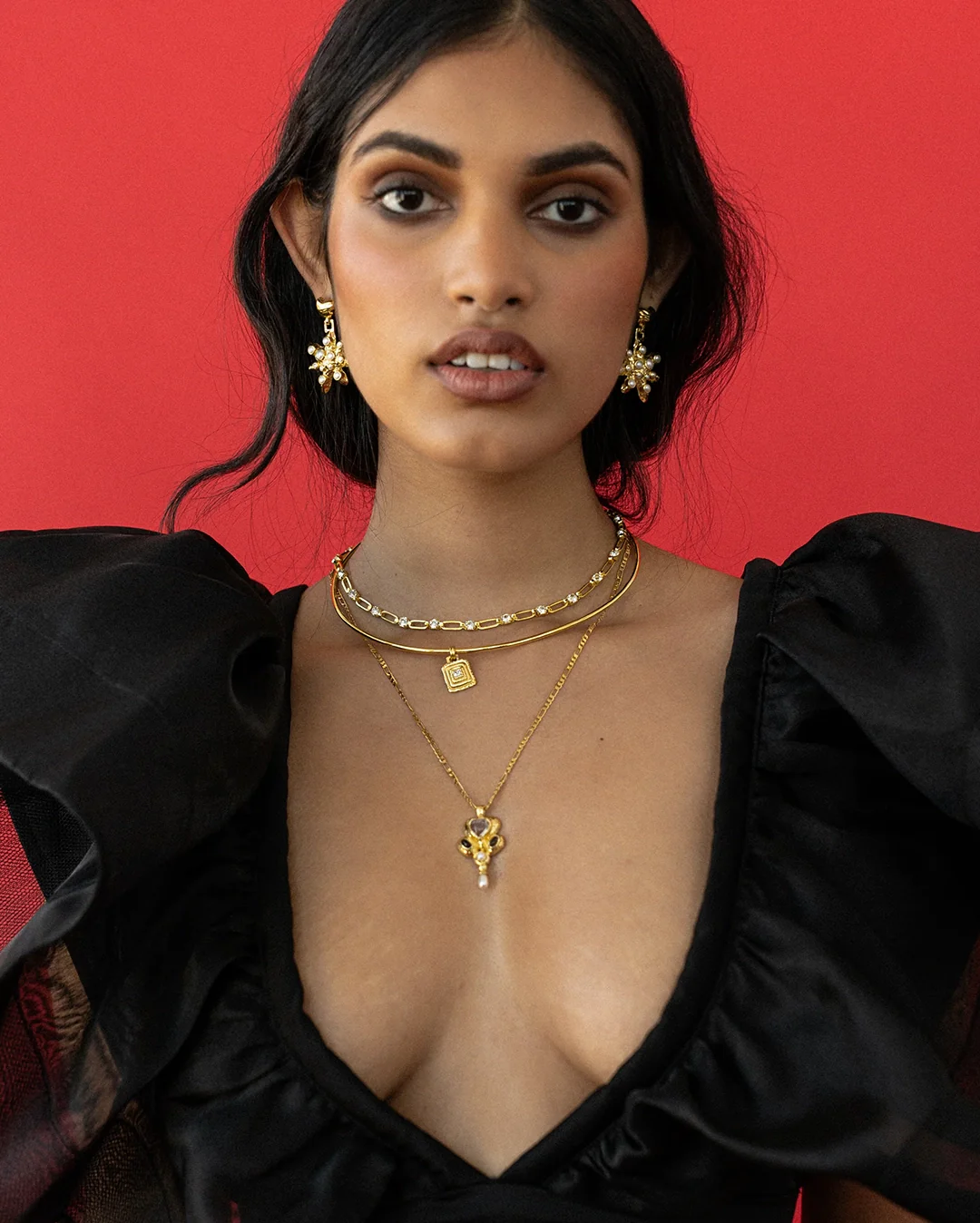 Priya Necklace - Gold - Image 4