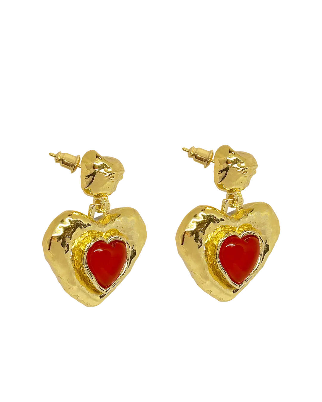 Suri Earrings - Gold Carnelian - Image 5