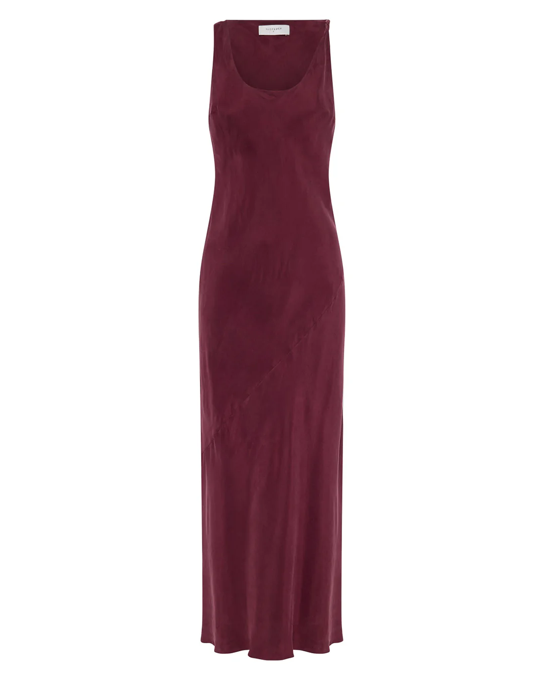 Amaya Cupro Dress - Merlot - Image 5
