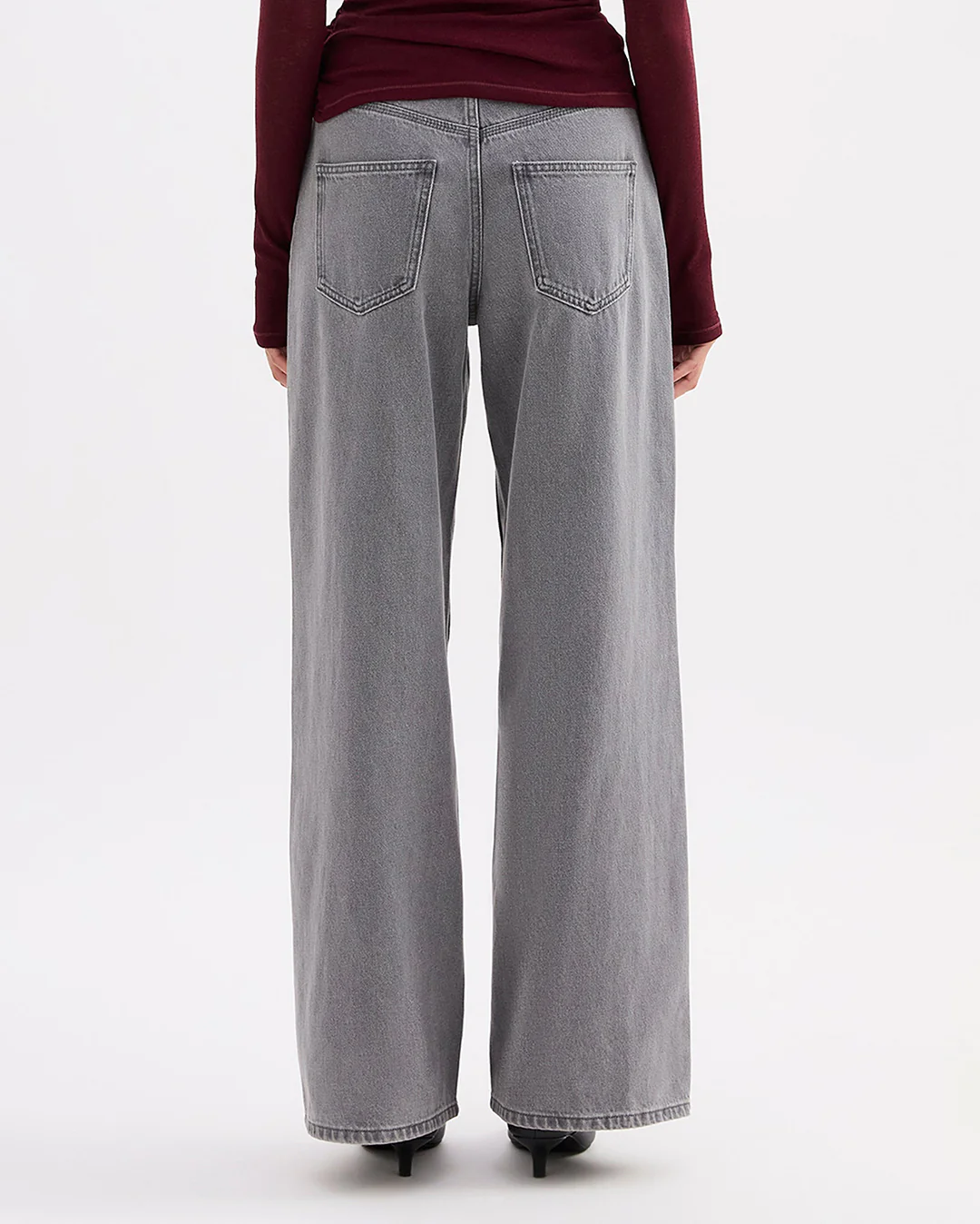 Calvi Boyfriend Jean - Steel - Image 4