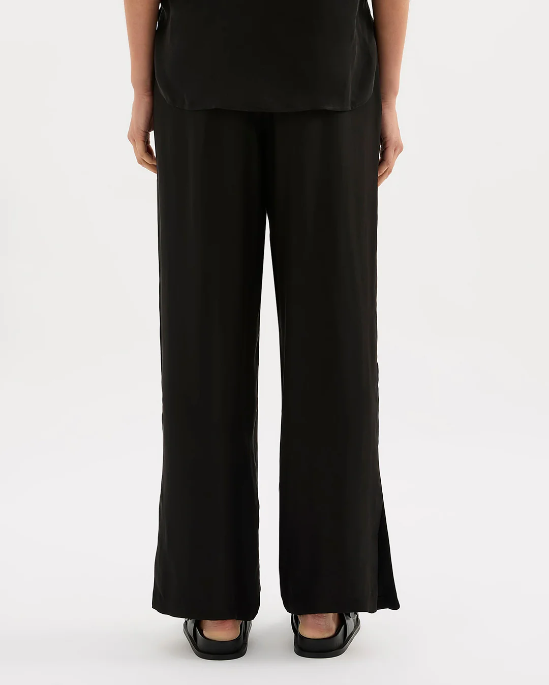 Dara Cupro Pant - Black - Image 4