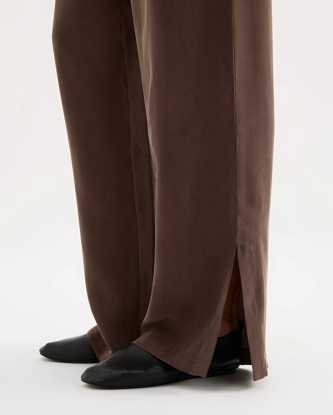 Dara Cupro Pant - Chocolate - Image 5