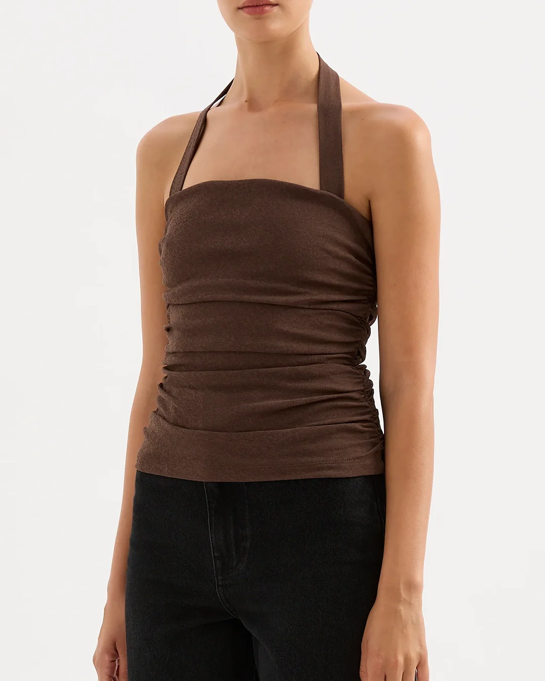 Hermione Mesh Top - Chocolate - Image 6
