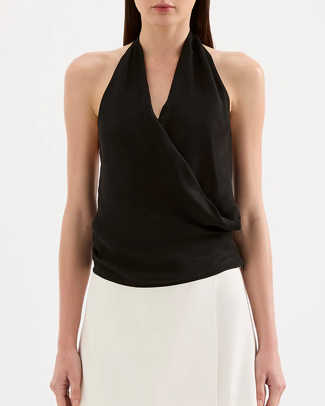 Leon Cupro Top - Black - Image 4