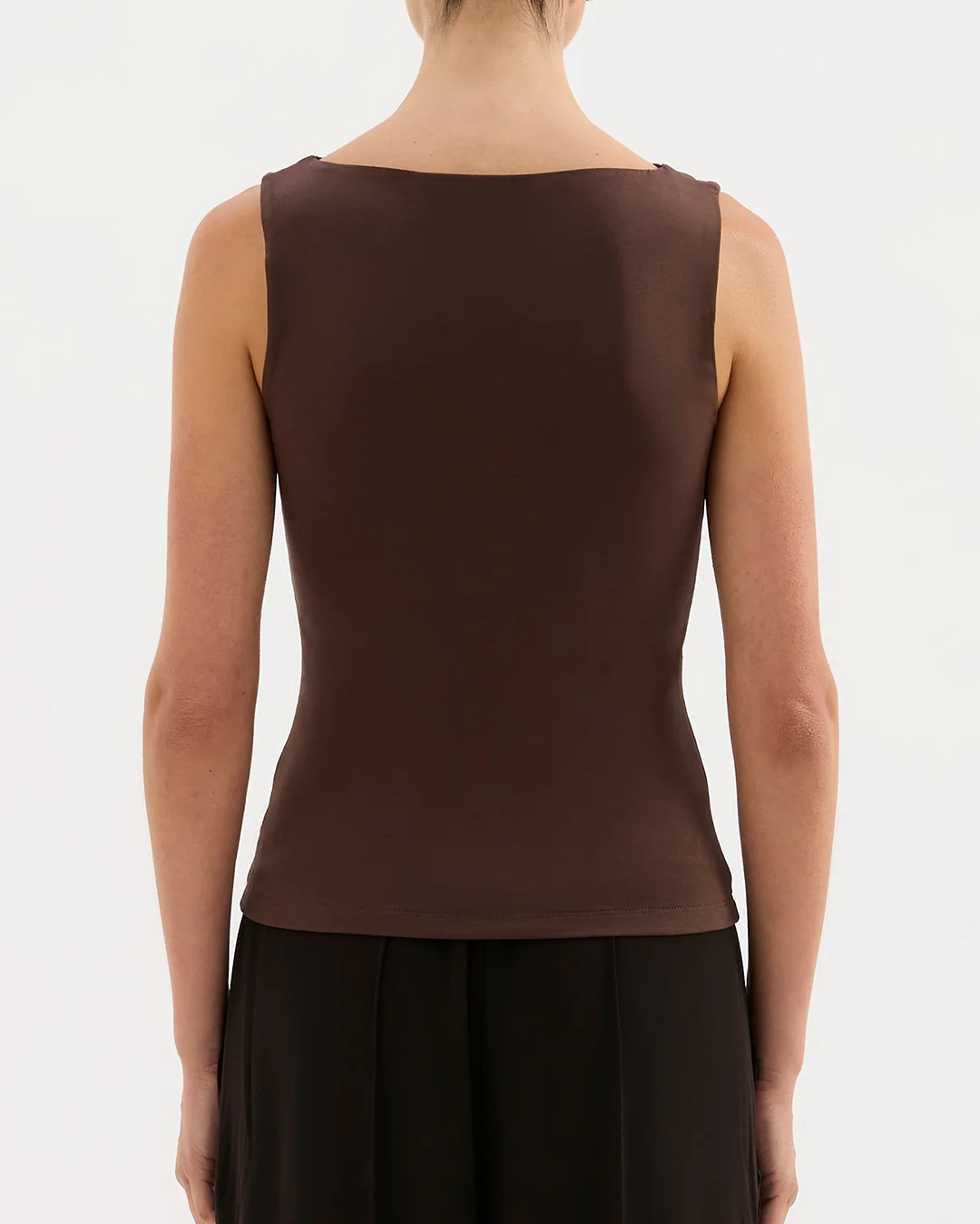 Lois Organic Tank - Chocolate - Image 5