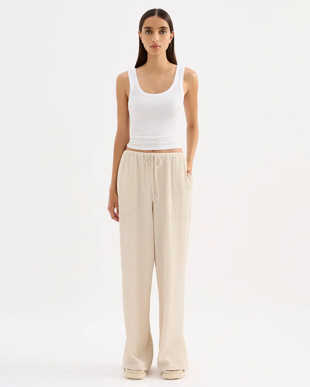 Palma Pants - Cream - Image 2