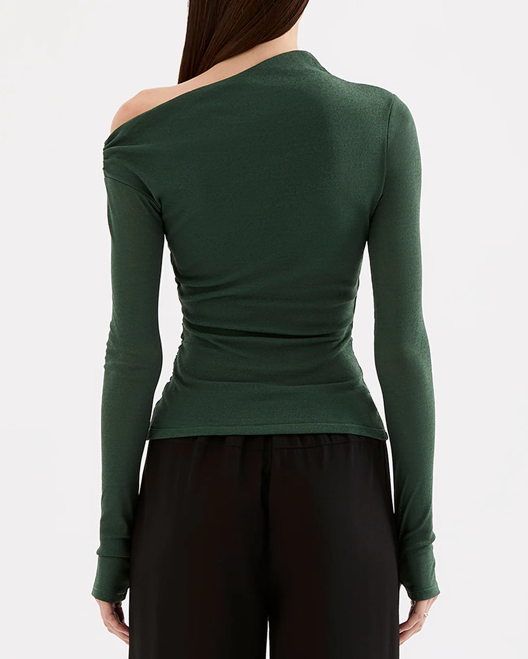 Rue Mesh Long Sleeve Top - Emerald - Image 5