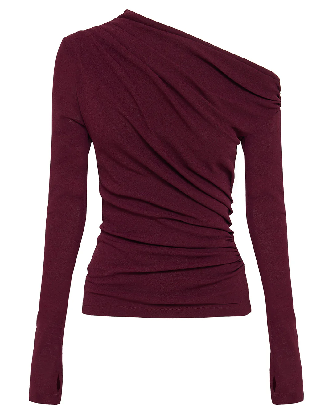 Rue Mesh LS Top - Merlot - Image 5
